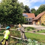 arrivée à la Maison de la Nature